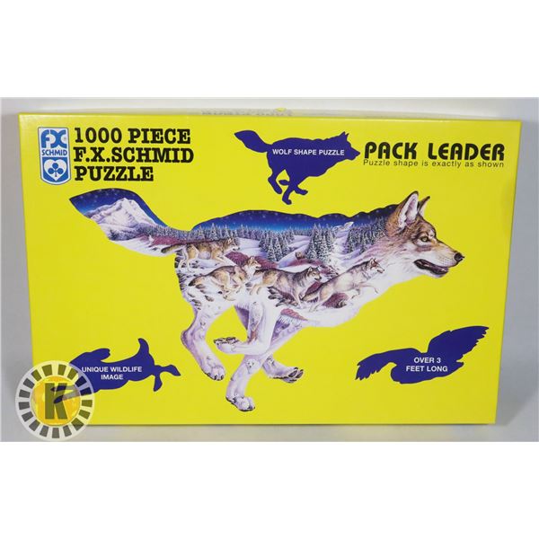 1000PC PACK LEADER WOLF SHAPE PUZZLE