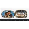 Image 1 : SATURDAY NIGHT FEVER SET OF 2 BELT BUCKLES