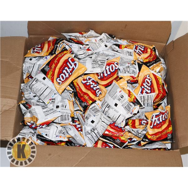 BOX OF FRITOS FLAMING HOT CORN CHIPS SNACK SIZE