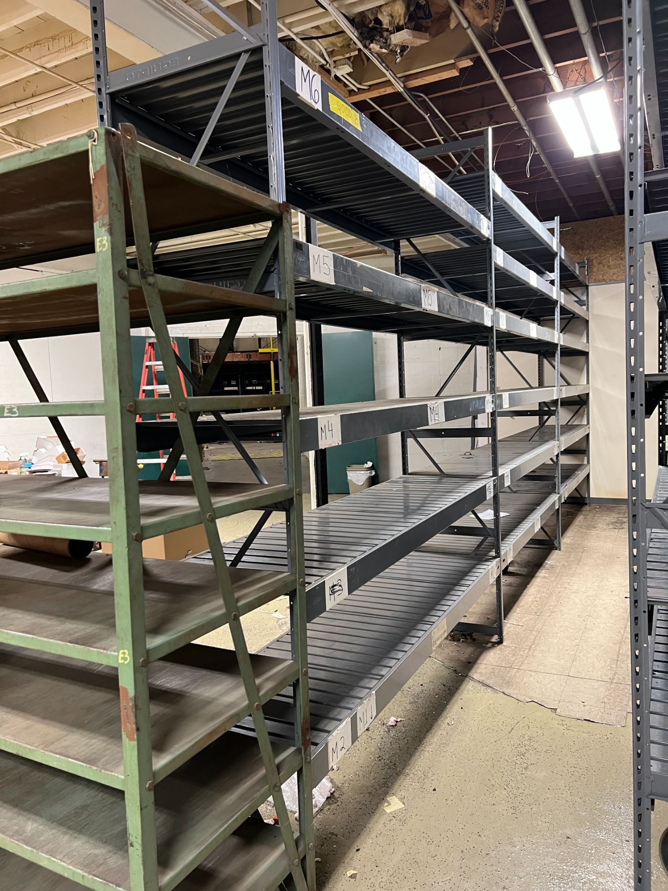 Equipto Storage Rack 3 Sections EQUIPTO Shelving - 9' 8