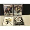 Image 1 : 4 SIDNEY CROSBY HOCKEY CARDS IN HARD CASES