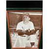 Image 2 : FRAMED VINTAGE MICKEY MANTLE 16 X 20 BLACK AND WHITE PHOTO