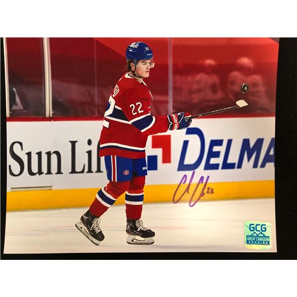 COLE CAUFIELD SIGNED MONTREAL CANADIANS 8 X 10 (GCG HOLO)