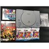 Image 1 : SONY PLAYSTATION 1 WITH GAMES AND LEGO FIGURES