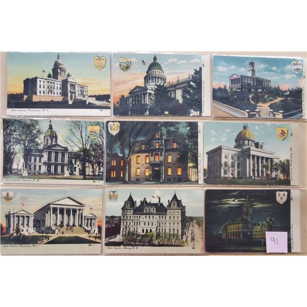 State Capitals Postcard Set 45+ Cards