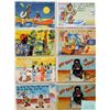 Image 2 : Black Americana Linen Comic Humor Postcard Album 40 Cards