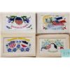 Image 2 : Woven in Silk With Flags 11 Postcards