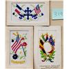 Image 3 : Woven in Silk With Flags 11 Postcards