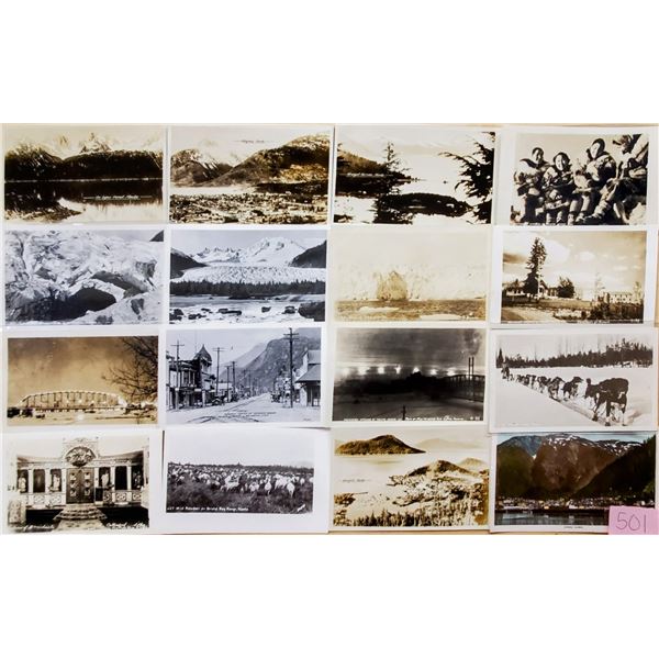 Real Photo Alaska Approx. 55 Postcards