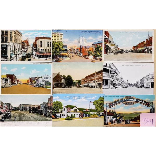 Main Streets Approx. 70 Postcards