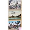 Image 2 : 12 In The Future Fantasy Street Scene New England Postcards