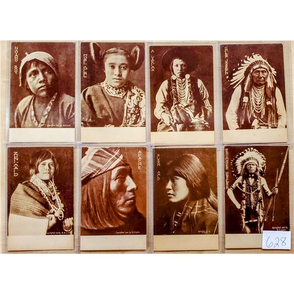 20 Sepia Tone Curtis American Indian Postcard Set