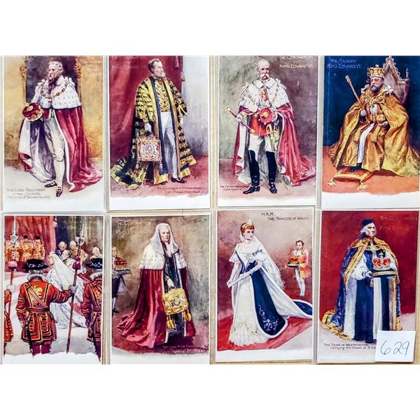 12 Tuck Coronation Souvenir Royalty King Edward VII & More