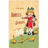 Image 1 : "The Best" Farrell's Syrups Girl & Doll Advertising Postcard