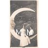 Image 1 : Real Photo Two Women Sitting on Paper Moon Postcard