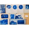 Image 2 : Cyanotype Blue Real Photo Postcards Approx. 60