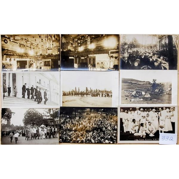 Events on Real Photo Postcards Approx 60 Cards