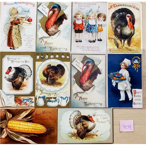 Thanksgiving Holiday Greeting Postcards by Clapsaddle 40 Cards