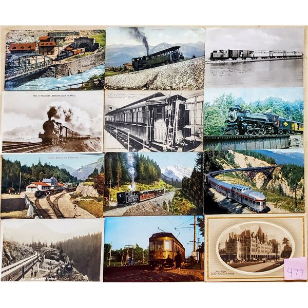 Trains & Railroad 350+ Postcards