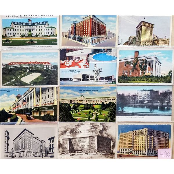 Hotels All Over USA Approx. 500 Postcards