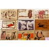 Image 1 : Novelty Wood Postcards Approx. 40