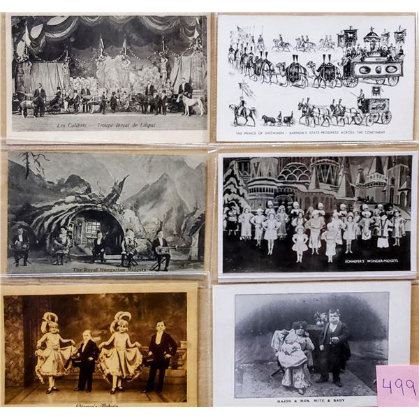 Circus - Side Show - Midgets 20 Postcards