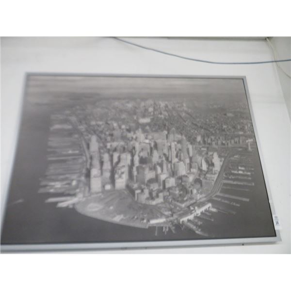 Framed NYC Skyline Photo - 55" x 40"