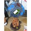 Image 1 : Stained Leaded Glass Disneyland Table Lamp - Have Repairs See Photos