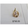 Image 2 : 14K YG Diamond Solitaire Pendant w/One Diamond 2.0g - Replacement Value $795