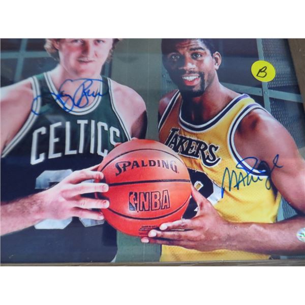 Framed Autographed Basketball Star Player Photo w/COA