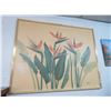 Image 1 : Framed Oil on Canvas Flowers Scene Artist Letterman - 50" x 62"