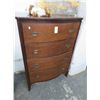 Image 1 : Burled Wood Brass Accent Chest of Drawers