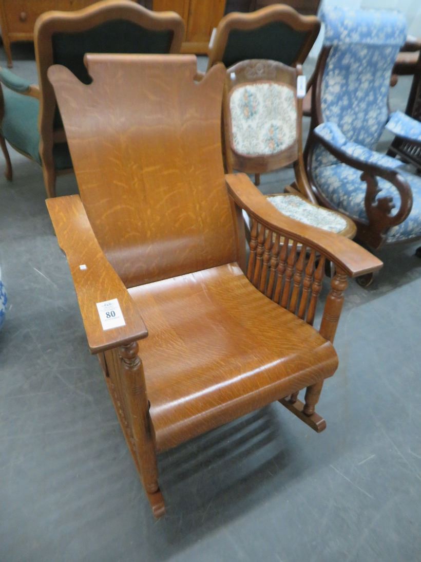Tiger Oak Rocking Chair