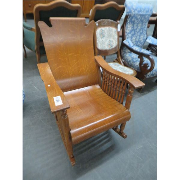 Tiger Oak Rocking Chair