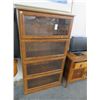 Image 1 : Oak 4 Door Barister Bookcase