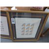 Image 2 : 3-Framed Special Fan, Hearts & Sea Shell Quilt Jane Billbean - 18" x 21" - 3 X $