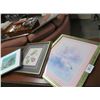 Image 1 : Framed Hummingbird, Flower & Manatee Prints (3)