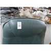 Image 2 : Green Leather Armchair w/Ottoman