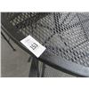 Image 2 : Black Wrought Iron Round Patio Table & 4 Chairs