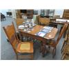 Image 1 : Tiger Oak Table w/4 Spindleback Chairs