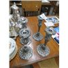 Image 1 : Cast Silverplate Candle Stands (4)