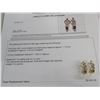 Image 2 : 14K YG Diamond Earrings w/42 Round Diamonds 6.2g - Replacement Value $2,450.00