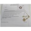 Image 1 : 14K YG Diamond Heart Pendant & Chain w/20 Round Diamonds 4.3g - Replacement