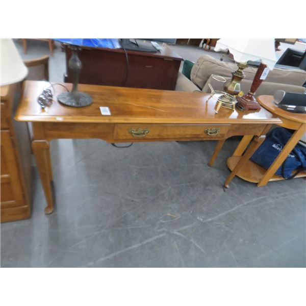 Ethan Allen Burl Hall Table