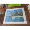 Image 1 : Tropical Beach Scene - 18" x 24" - Signed Smith