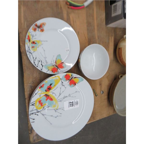 Lot of Home Butterfly Motif China