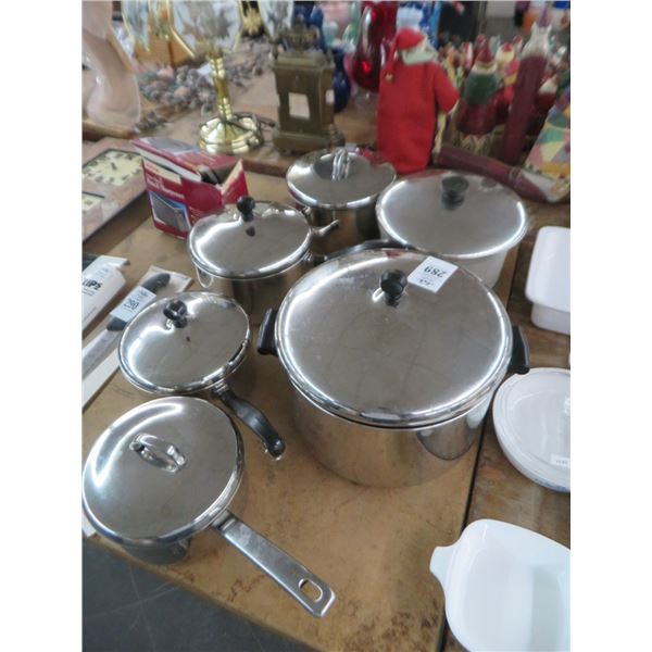 Lot of Sauce Pans and Stockpots