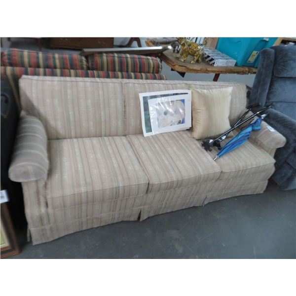 Tan Fabric Sleeper Sofa