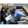 Image 2 : Box Lot of Thermos, Books and Computer Tablet Covers