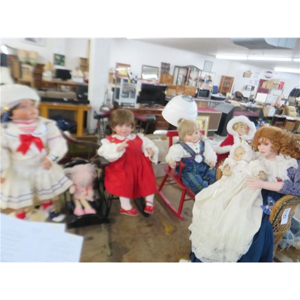 6-Vintage Dolls - 6 X $